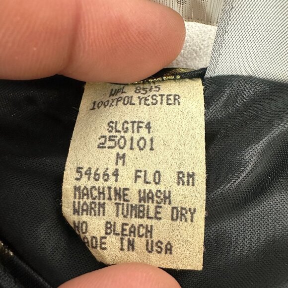 Blair Women's Medium Metallic Floral Short Sleeve Top - Picture 4 of 4